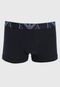 Kit 3pçs Cueca Emporio Armani Underwear Boxer Lisa Azul-Marinho - Marca Emporio Armani Underwear