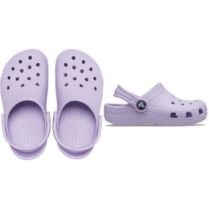 Sandália Crocs Classic Clog Kids Lavender - 29 Roxo - Marca Crocs