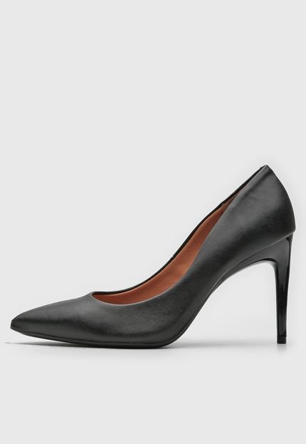 Scarpin Vizzano Liso Preto - Marca Vizzano