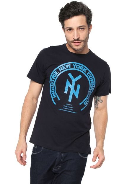 Camiseta Industrie Estampada Azul-marinho - Marca Industrie