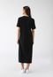 Vestido Colcci Midi Logo Preto - Marca Colcci