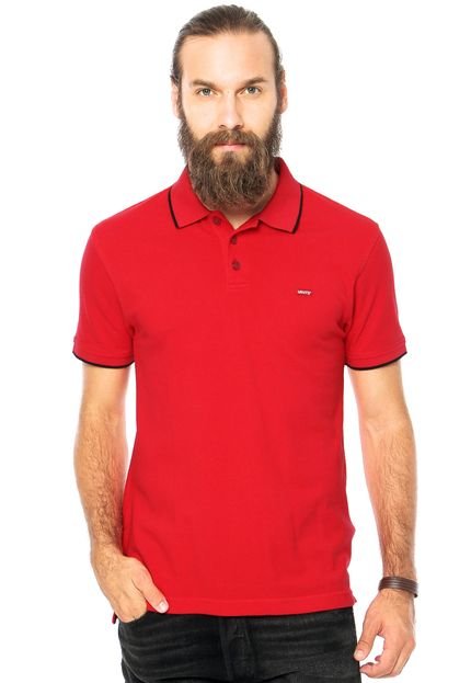 Camisa Polo Levis Clean Vermelha - Marca Levis