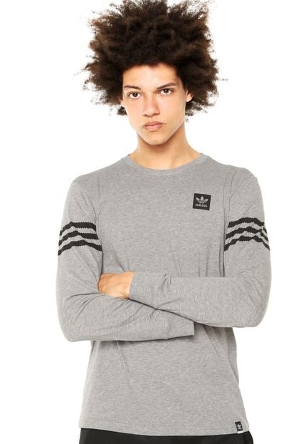 Camiseta adidas Skateboarding Ls Clima Cinza - Marca adidas Skateboarding
