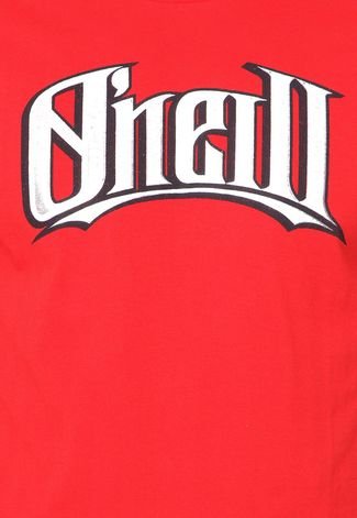 Camiseta O'Neill Estampada Vermelha