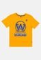 Camiseta NBA Juvenil Top Scorer Golden State Warriors Amarela Cádmio - Marca NBA