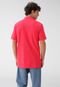 Camisa Polo Tommy Jeans Reta Frisos Rosa - Marca Tommy Jeans