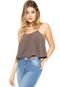 Regata Cropped Forum Slim Cinza - Marca Forum