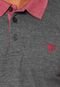 Camisa Polo Mr Kitsch Bath Cinza/Vermelha - Marca MR. KITSCH
