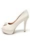 Peep Toe Verniz DAFITI SHOES Salto Branco - Marca DAFITI SHOES