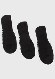 Pack 3 Calcetines Half Cushion Ultra Low Negro Converse