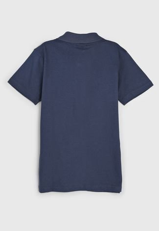 Camisa Polo Nicoboco Infantil Logo Azul-Marinho