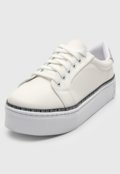 Tênis Flatform Santa Lolla Detelhe Metalizado Off-White - Marca Santa Lolla