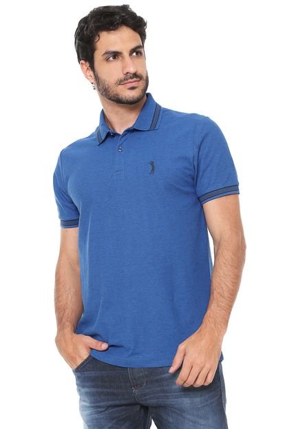 Camisa Polo Aleatory Reta Lisa Azul - Marca Aleatory