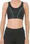 Top Colcci Fitness Recortes Texturizado Preto - Marca Colcci Fitness