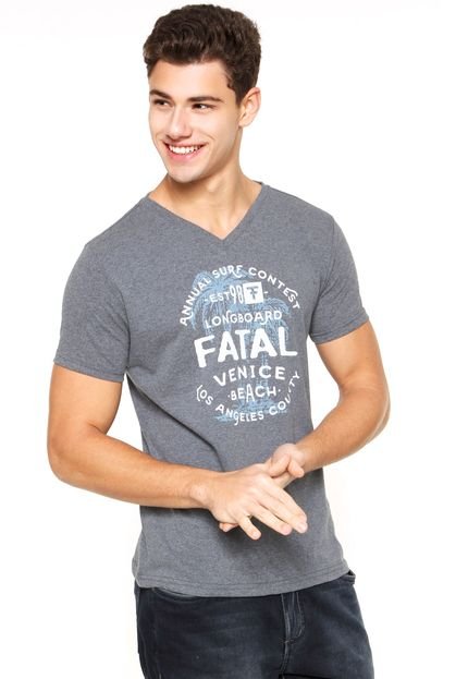 Camiseta Fatal Surf Estampada Cinza - Marca Fatal Surf