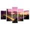 Conjunto de 5 Telas Decorativas em Canvas Love Decor Ponte de Manhattan Multicolorido 90x160cm - Marca Wevans