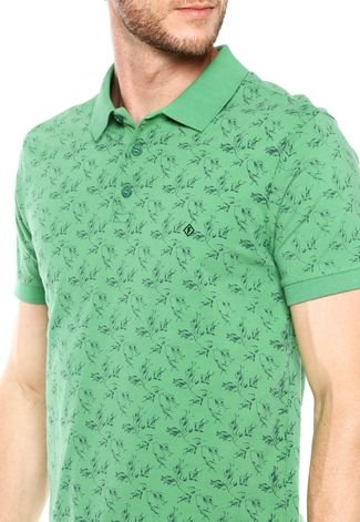 Camisa Polo Forum Estampada Verde