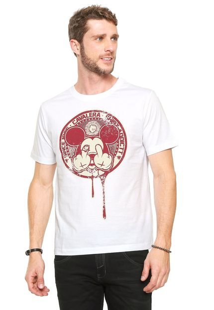 Camiseta Cavalera Mickey Fuckoff Branca - Marca Cavalera