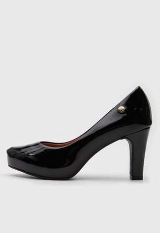 Scarpin preto sales vizzano dafiti