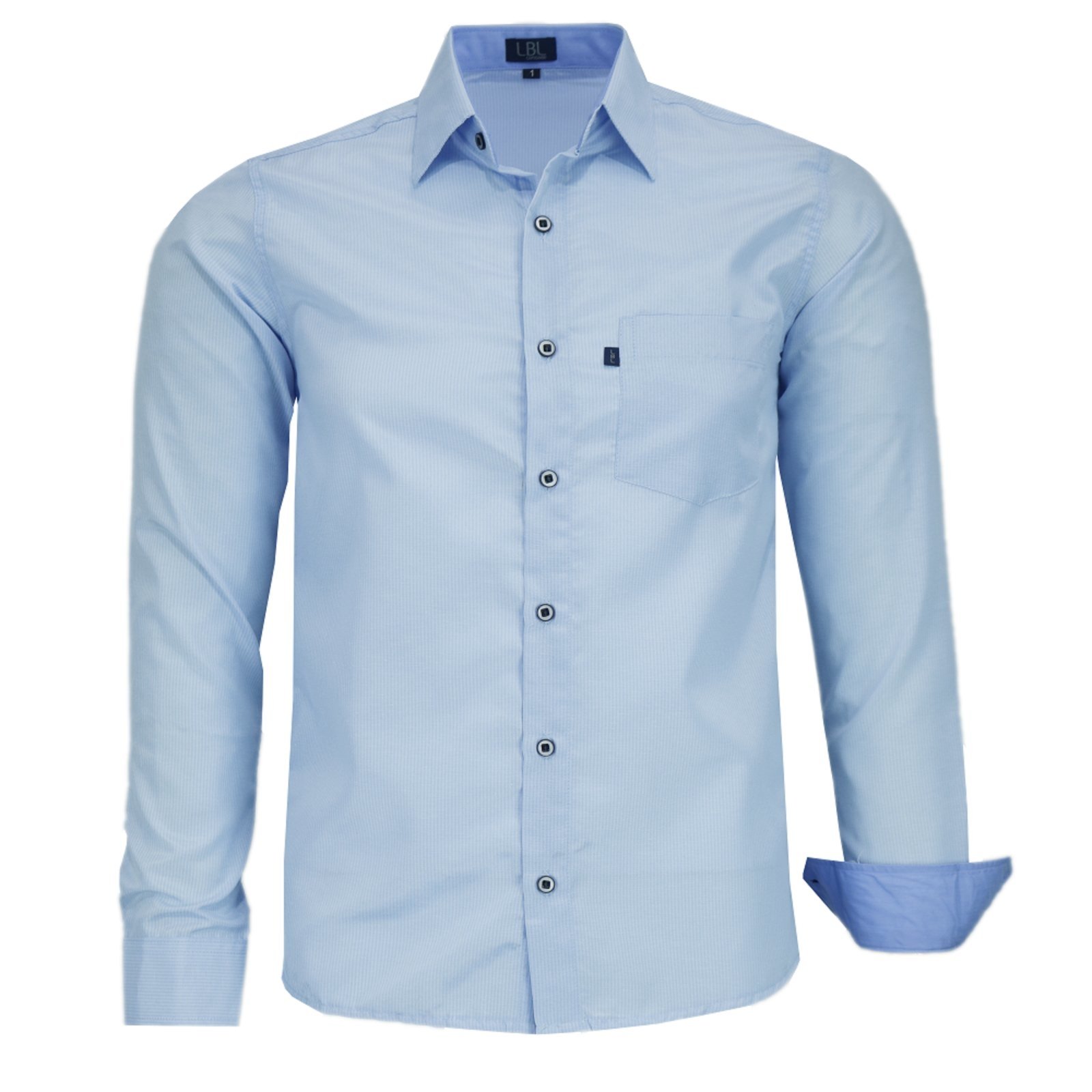 Camisa Social Manga Longa Com Listra  Original Amil Cor 3 - Marca Amil