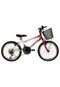 Bicicleta infantil Aro 20 Charmy Vermelha com cestão Athor Bikes - Marca Athor Bikes