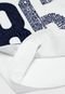 Camiseta Milon Infantil Lettering Branca/Azul-Marinho - Marca Milon
