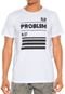 Camiseta FiveBlu Manga Curta No Problem Branca - Marca FiveBlu