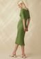 Vestido Inspira Sustentável Midi Brallet Viscose ECOVERO™ Verde - Marca Inspira