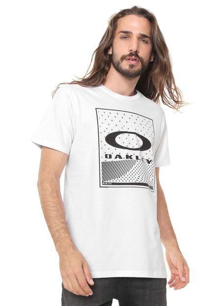 Camiseta Oakley Skull Panel Branca - Marca Oakley