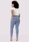 Calça Jeans Skinny Plus Size Cropped Chapa Barriga - Marca Lunender