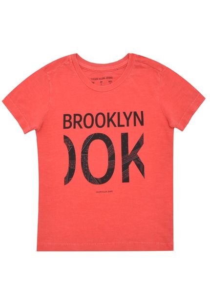 Camiseta Calvin Klein Kids Brooklyn Laranja - Marca Calvin Klein Kids