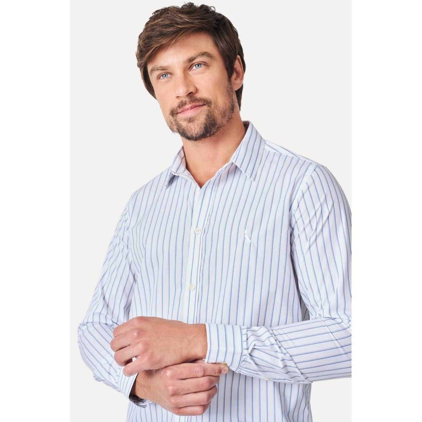 Camisa Ml Office Listra Dupla Reserva - Marca Reserva