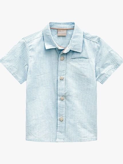 Camisa Infantil Menino Milon Anaruga Azul - Marca Milon