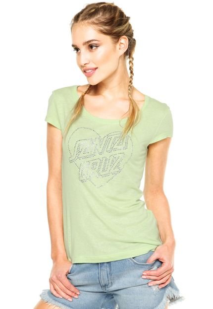 Blusa Santa Cruz Black Heart Verde - Marca Santa Cruz