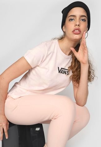 Camiseta Vans Xadrez Race Rosa