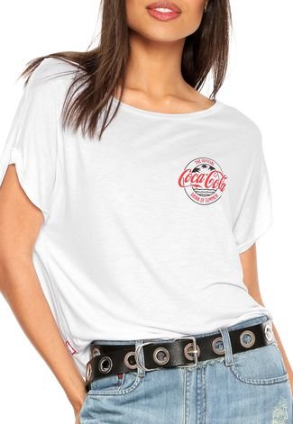 Camiseta Coca-Cola Jeans Drink of Summer Branca
