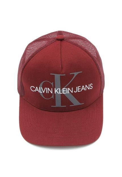 Boné Calvin Klein Logo Vinho - Marca Calvin Klein