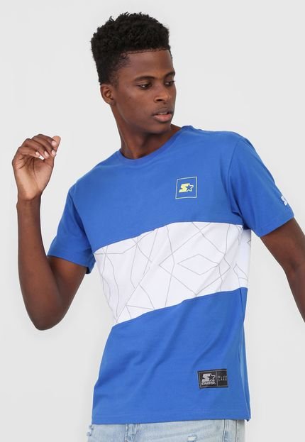 Camiseta S Starter Mosaico Azul - Marca S Starter
