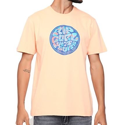 Camiseta Rip Curl Wettie Filter SM23 Masculina Peach - Marca Rip Curl