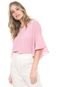 Blusa Aishty Babados Rosa - Marca Aishty