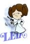 Mini Luminária 3D Light FX Star Wars Princesa Leia - Marca 3D Light FX