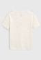 Camiseta Hering Kids Infantil Lisa Off-White - Marca Hering Kids
