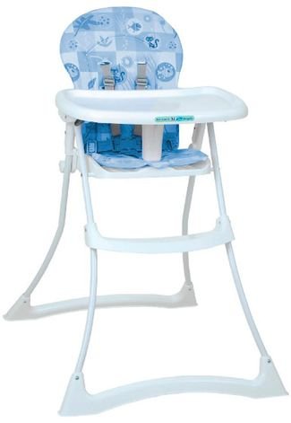 Cadeira De Refeição Burigotto Bon Appetit Xl-Peixinho Azul