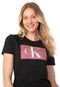 Blusa Calvin Klein Jeans Lettering Preta - Marca Calvin Klein Jeans