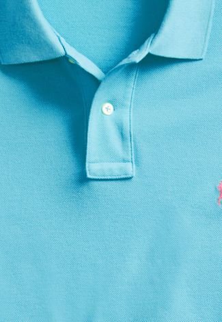 Camisa Polo Polo Ralph Lauren Reta Logo Azul