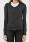 Cardigan Tricot Calvin Klein Liso Grafite - Marca Calvin Klein