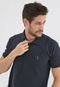 Camisa Polo Aleatory Reta Logo Azul-Marinho - Marca Aleatory