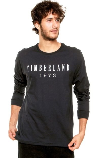 Camiseta Timberland Knnbec Linear Logo Preta - Marca Timberland