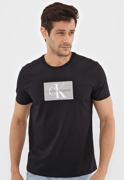 Camiseta Calvin Klein Jeans Logo Preta - Marca Calvin Klein Jeans