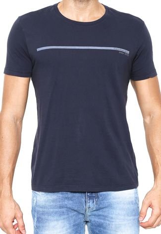 Camiseta Calvin Klein Jeans CKJ Estampada Azul-marinho